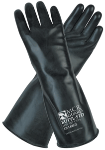 rubber work gloves